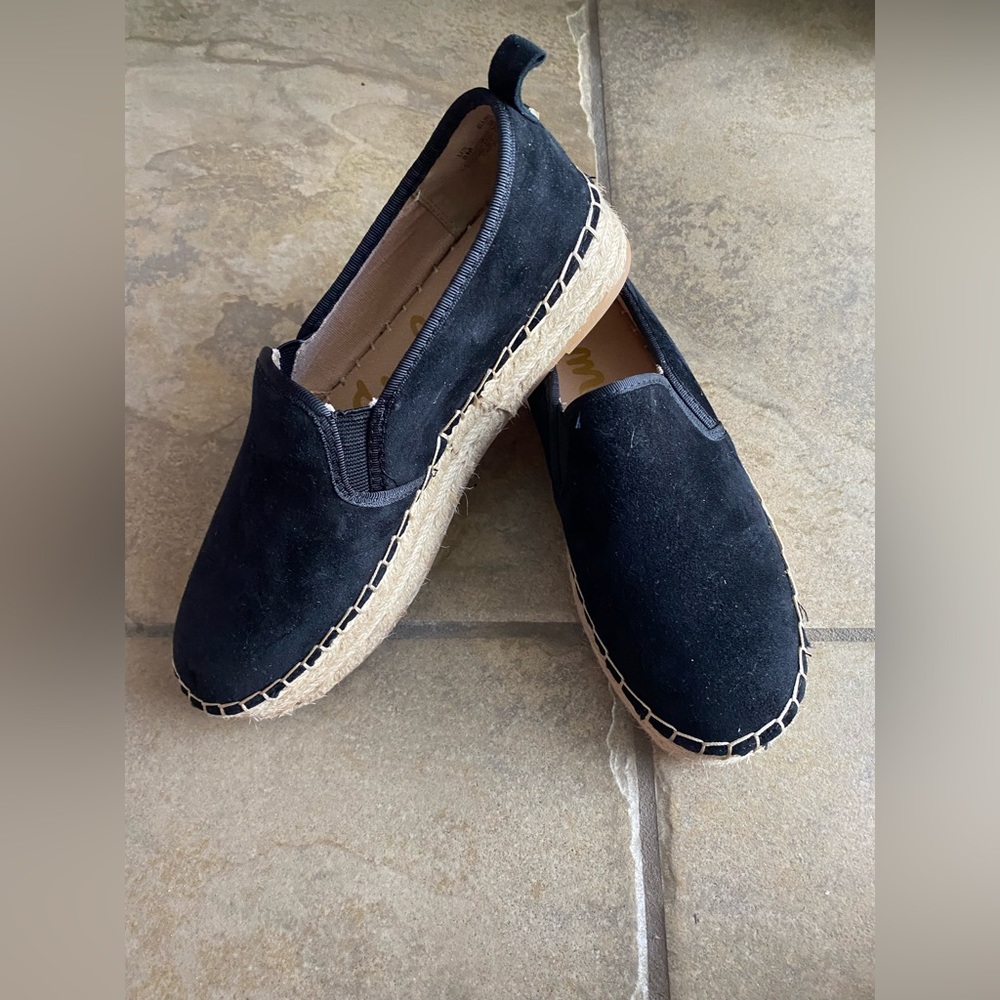 Sam Edelman black suede moccasins